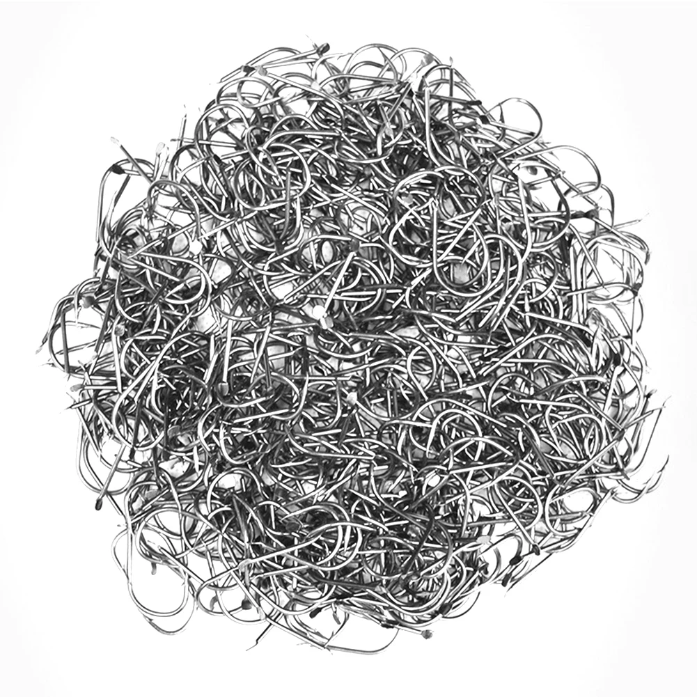 

500pcs Metal Fishhook Rig Barbed Hooks Freshwater Carp Fishing Tackle Accessories