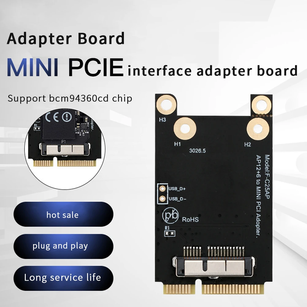 BCM94360CD 2 4/5G WiFi BT 4 0 мини PCIe сетевая карта для Windows macOS поддержка Airdrop Handoff|Сетевые