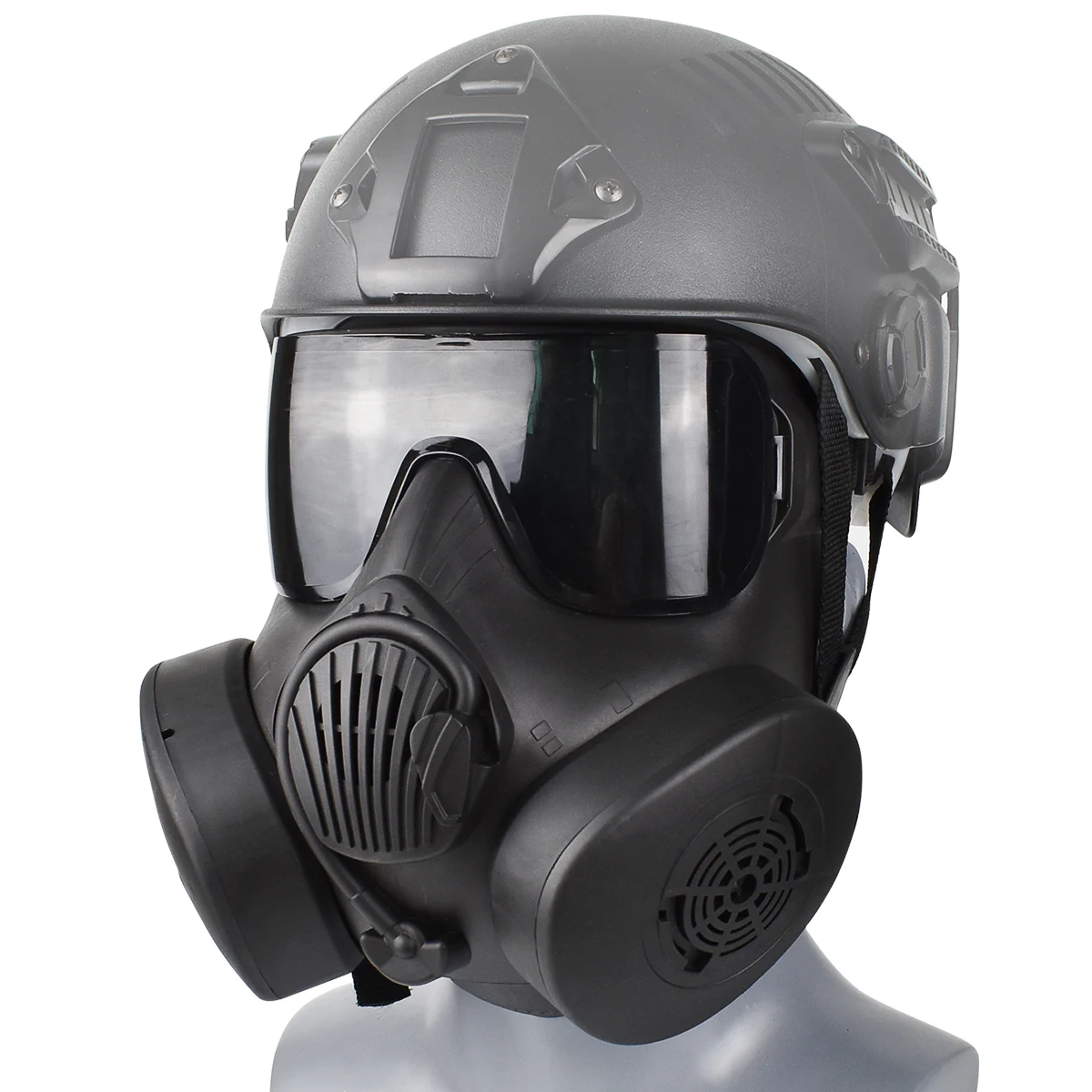 Airsoft Mask Full Face with Goggles CO2 Gun Accessories Paintball Tactical Masks Breathable Anti-Fog PC Lens Protective | Спорт и