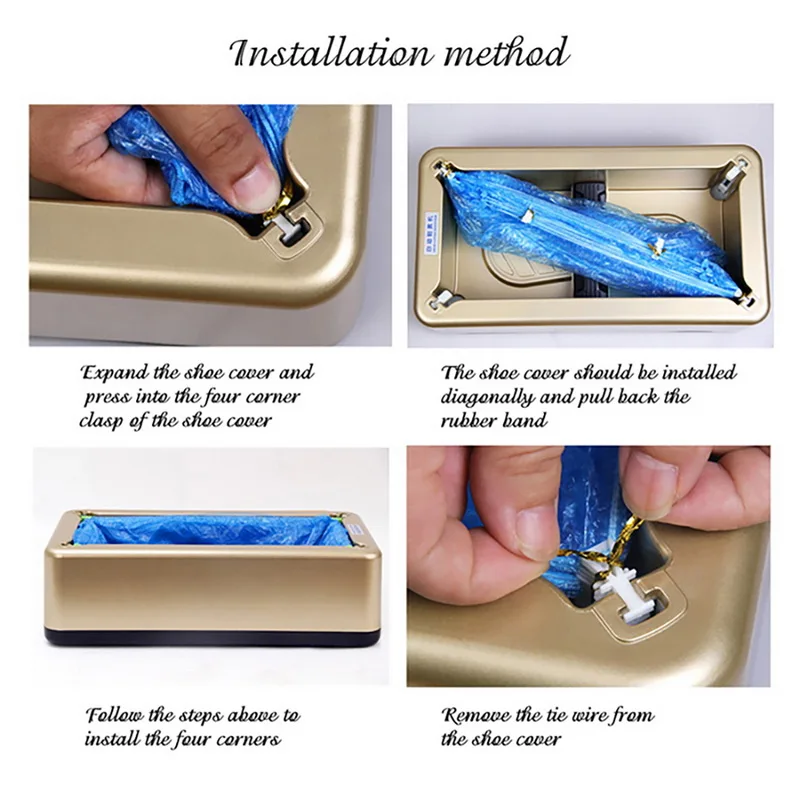 

1 Day Ship Automatic Shoes Cover Machine Dispenser Household Disposable Waterproof Anti Dust Shoe Covers Machine Box Home Office