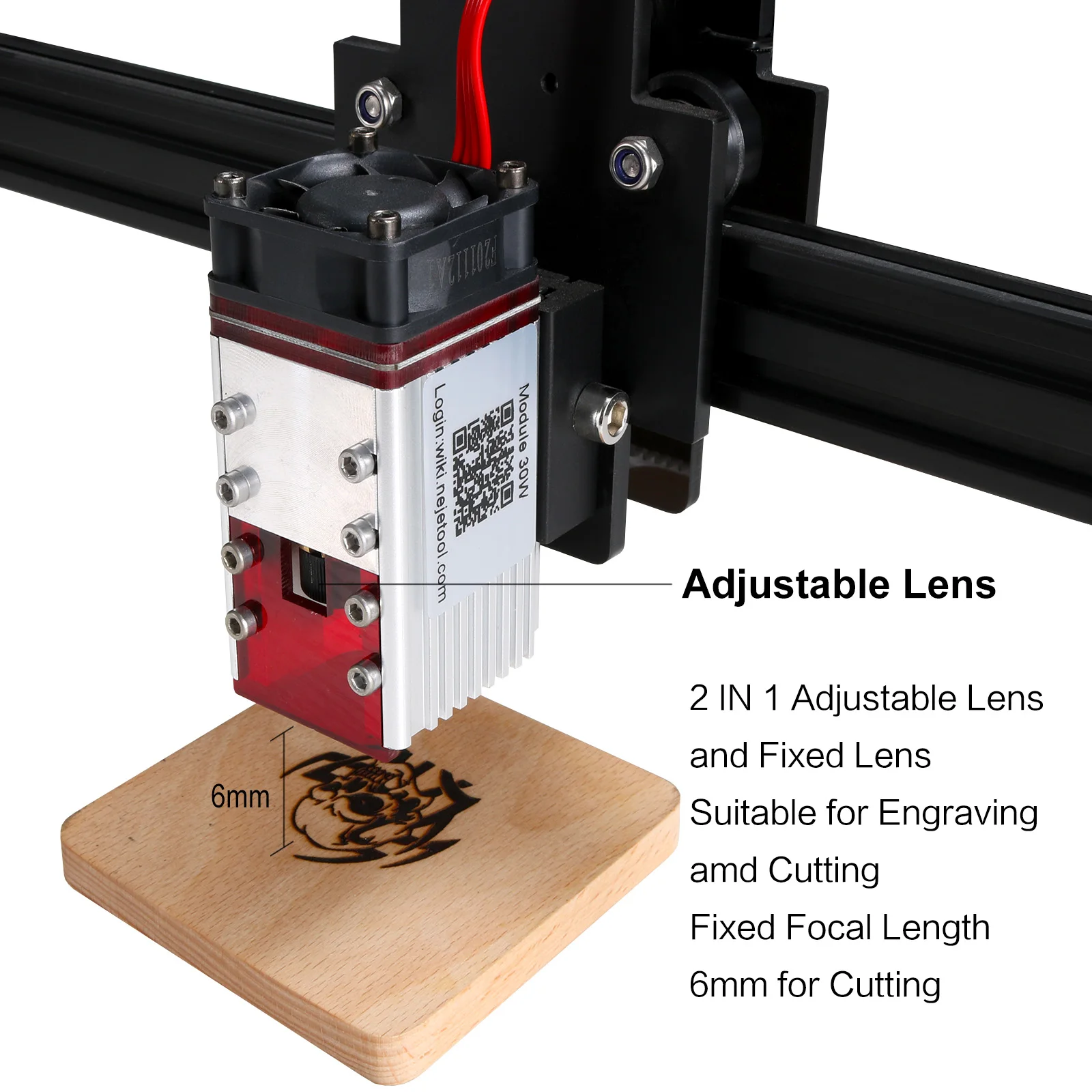 

NEJE 40W Laser Engraving Cutting Machine Wood Engraver Cutter CNC Router with 2 Diodes LaserGRBL,Lightburn,Bluetooth-APP Control