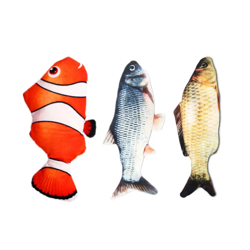 

30CM Cat Toy Fish USB Electric Charging Simulation Dancing Jumping Moving Floppy Fish Cat Toy For Cats Toys Interactive Hotsale