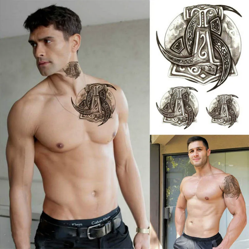 

The latest non-toxic, sweat-proof and lasting tattoo stickers text men and women fashion animal flower arm stickers