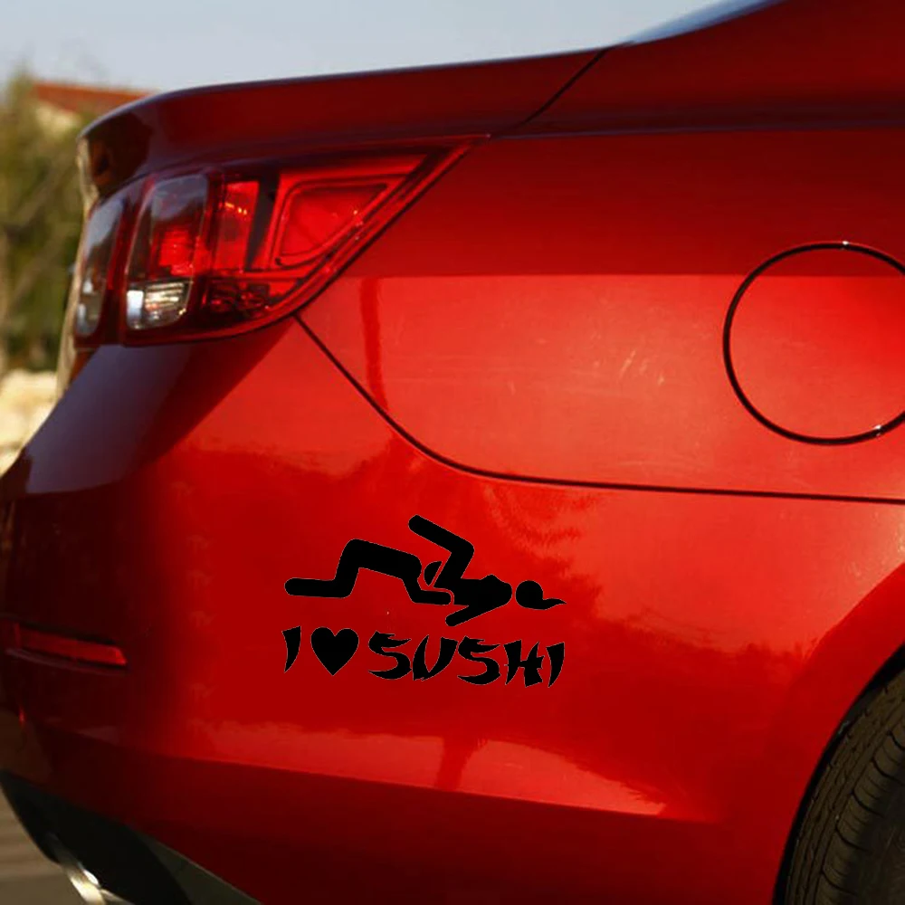 Новые наклейки на автомобиль I Love Sushi креативные Стикеры для стайлинга