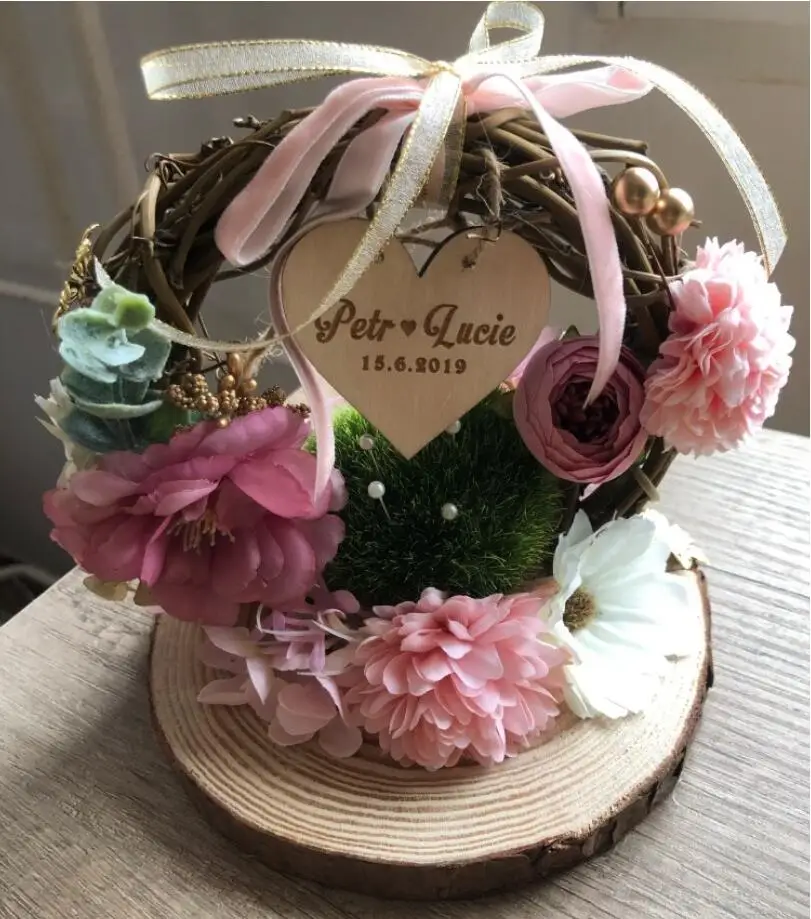 Бесплатная доставка 1 шт. ротанговая АРКА розовый цветок реквизит для фотографий