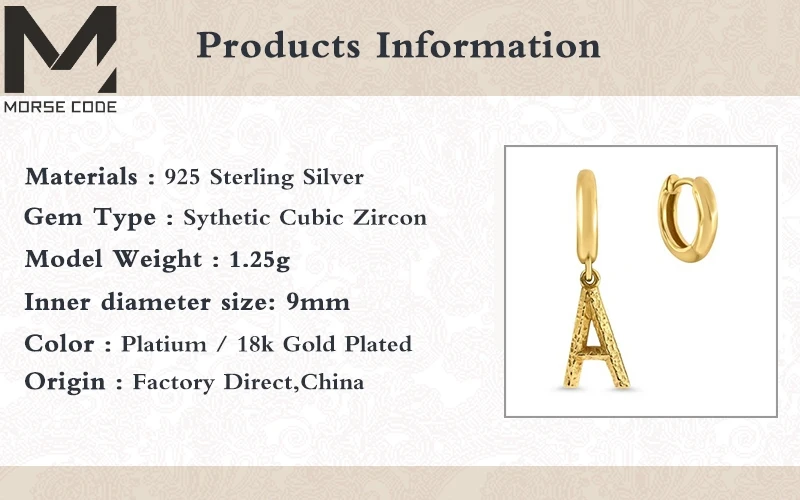 

1 Pair Of Cute Mini 925 Sterling Silver Geometric English Letters Hoop Earrings For Women Gold Silver Alphabet Zircon Party Show