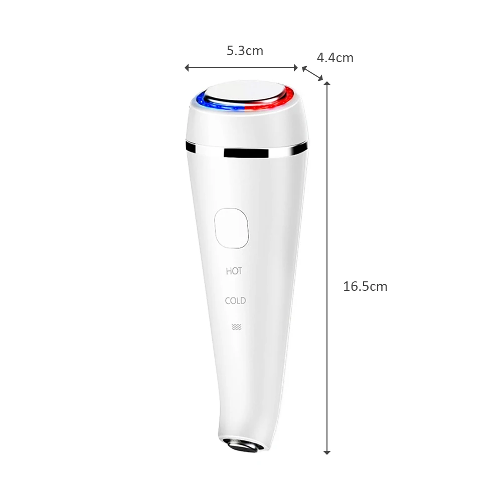 

Facial Eye Hot Cold Massager Red Blue Light Skin Tightening Rejuvenation Facial Massager Lift Skin Care Import Beauty Device