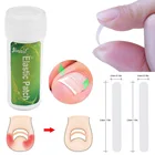 10 шт.компл. педикюр вросший ноготь выпрямитель клипса наклейка изогнутый бандаж для ног Толстая корректирующая пластырь инструменты для ухода за ногами