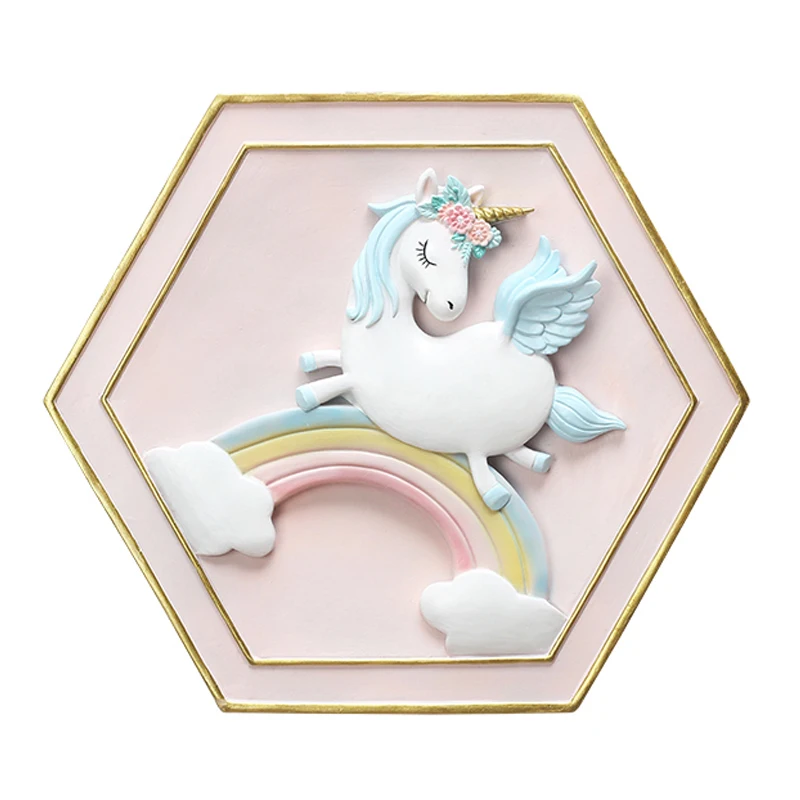 Роскошное украшение для стен в виде единорога настолько красивое стены головы