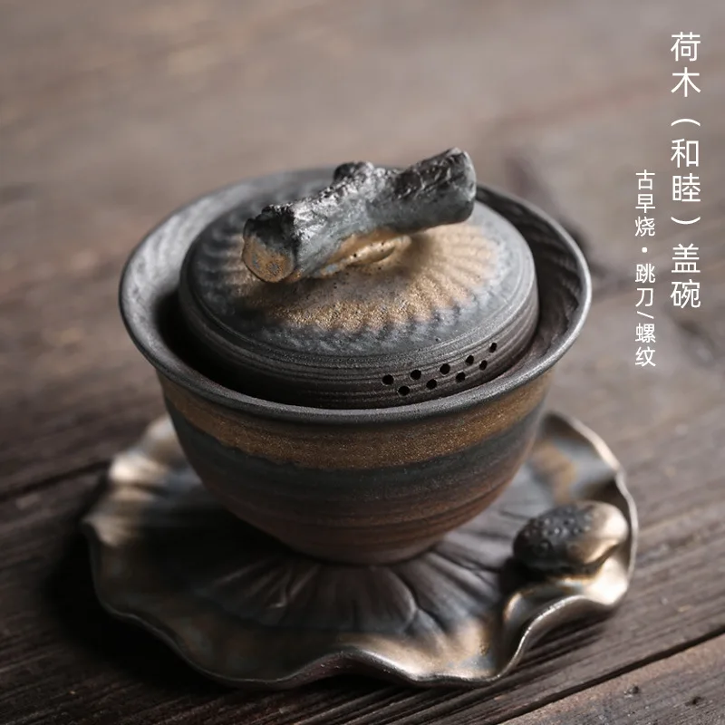 

Чайные чашки Gaiwan, китайский чайный набор, элегантная керамическая чашка 170 мл, чашка с крышкой, блюдце, чашка для чая Kungfu, Прямая поставка