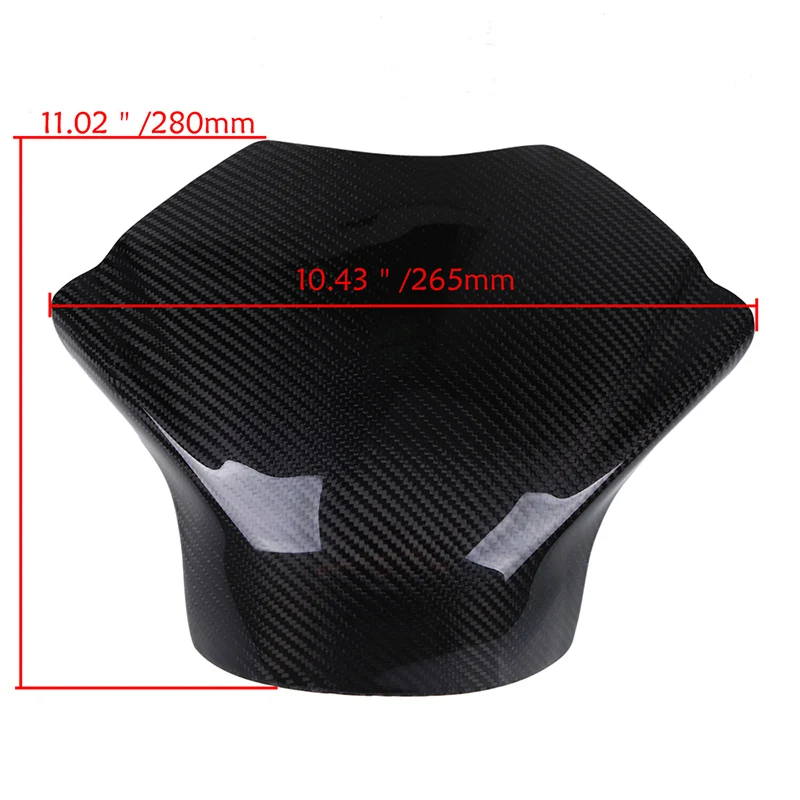 Накладка на бак газа POSSBAY из углеродного волокна для мотоцикла Yamaha YZF R6 2008-2014