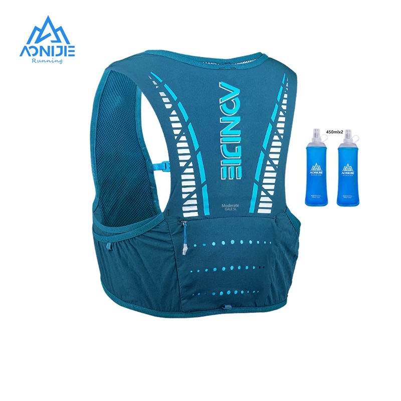 AONIJIE New Ultralight Running Vest Outdoor Hydration Pack 5L Backpack Portable For Camping Hiking Trail Marathon Jogging C933S