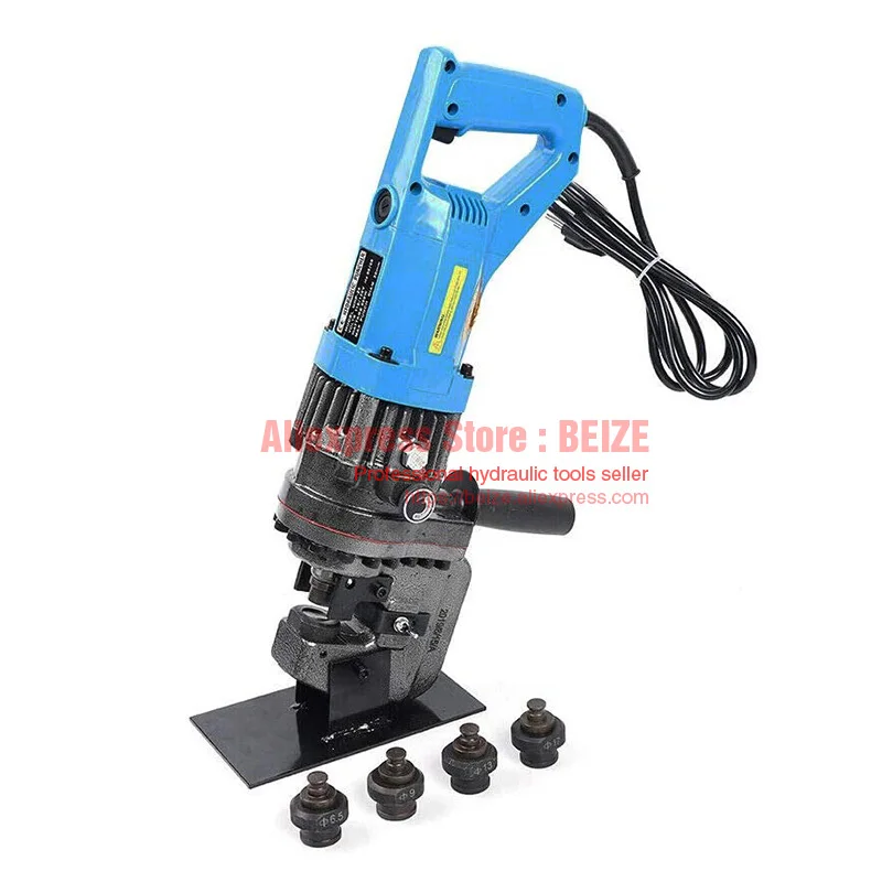 900W Electric Hydraulic Hole Puncher Steel Plate Hole Punching Tool 10T MHP-20 With Dies Set Electro Metric Steel Metal Kit