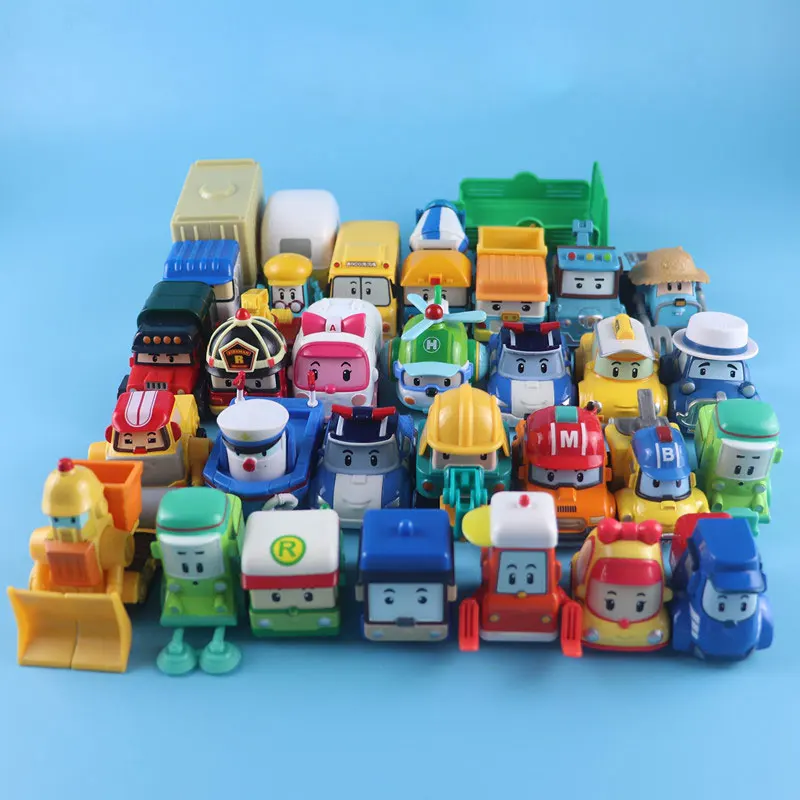 Детские игрушки Аниме экшн фигурки Анба автомобиль Робокар Поли металлическая