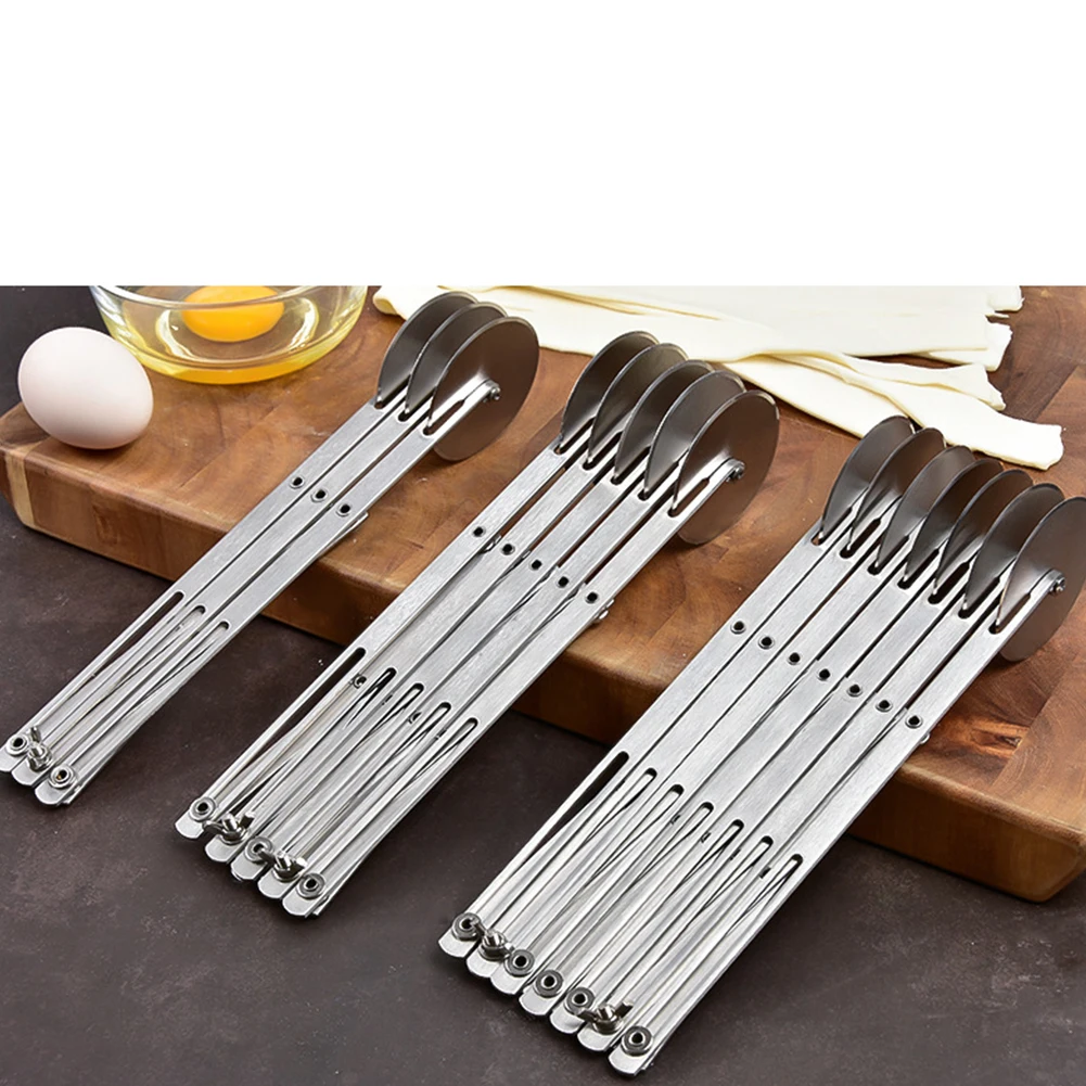 3/5/7 колеса тестоделитель сбоку паста Ножи гибкий роликовая пилка Регулируемый