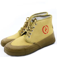 yellow mens military shoes tactical canvas shoes running flat sneakers construction site specific platform shoes