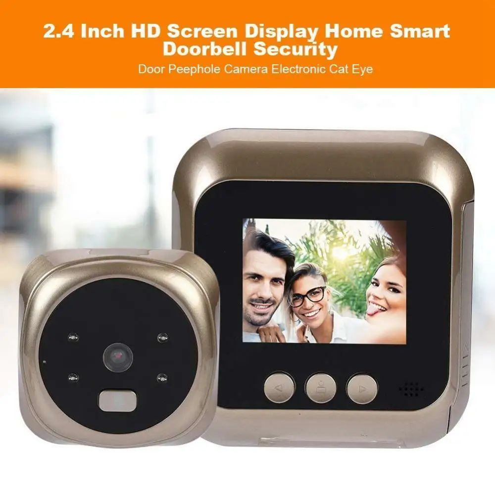 

2,4 дюймов Y5 HD Smart электронный умный солнцезащитные очки "кошачий глаз" Беспроводной дверной звонок Камера Смарт Беспроводной дверной звонок ...