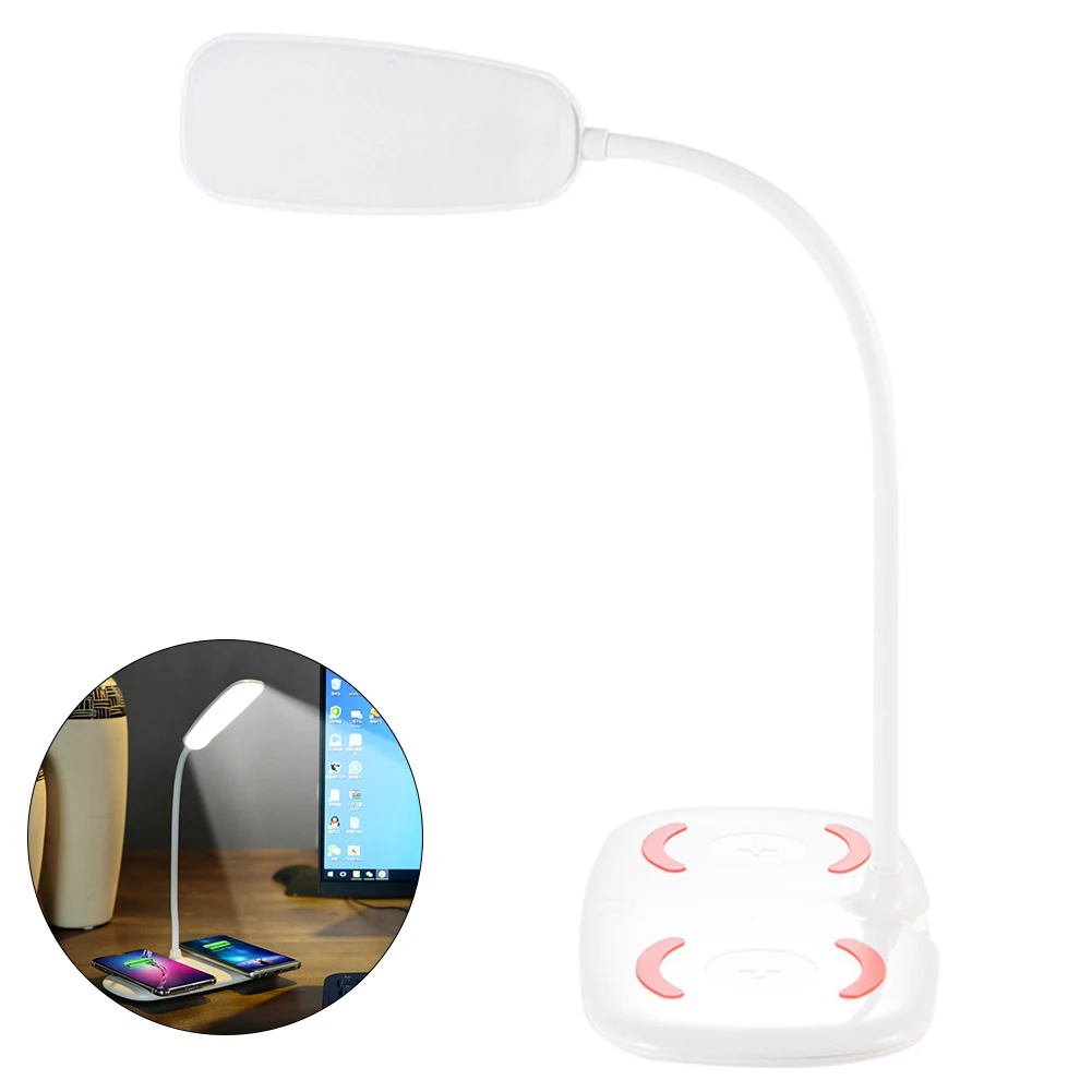 Светодиодная настольная лампа беспроводное зарядное устройство для iPhone XS MAX X XR 8