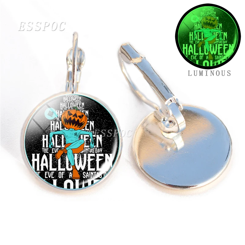 Серьги с изображением сахара черепа Дня мертвых в простом стиле Стеклянные