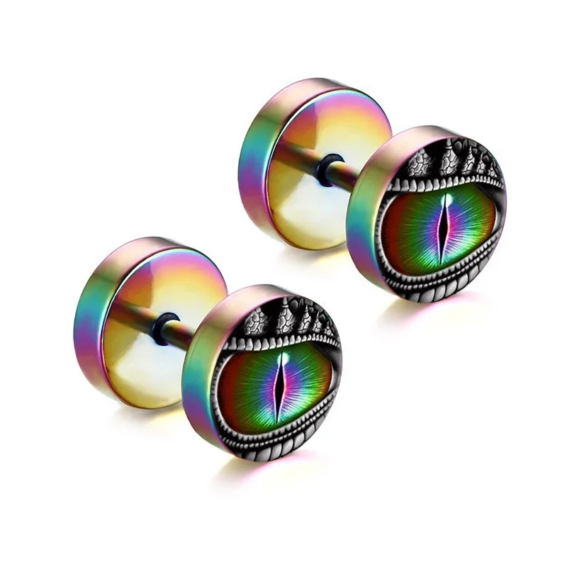 POHOUR 2 шт./лот Драконий глаз искусственные ушные заглушки из нержавеющей стали