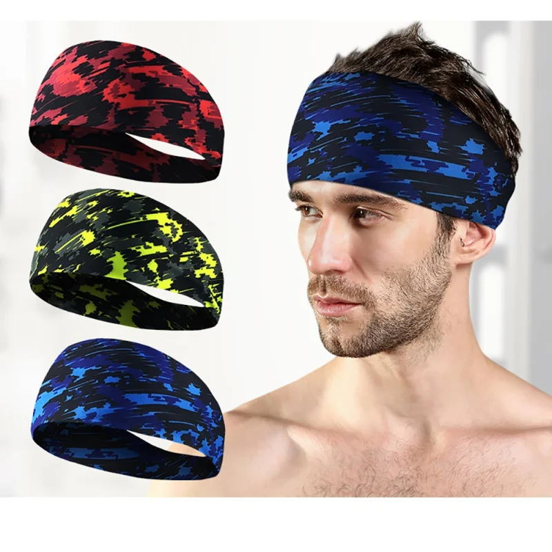 Новый Sweatband Спорт на открытом воздухе повязка голову унисекс анти-пот