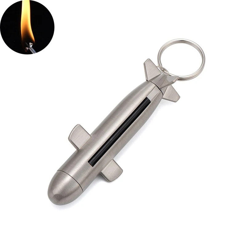 

Fiery Reusable Endless Matches Keychain Lighter Permanent Waterproof Flint Free Fire Starter Kerosene Survival Tool Wholesale