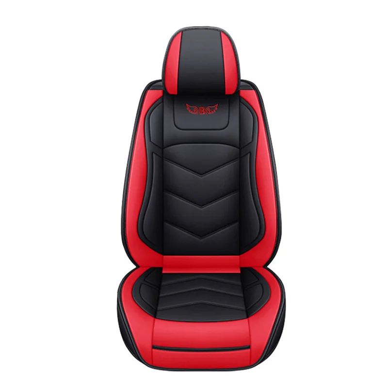 

black red leather car seat cover For ford focus accessories