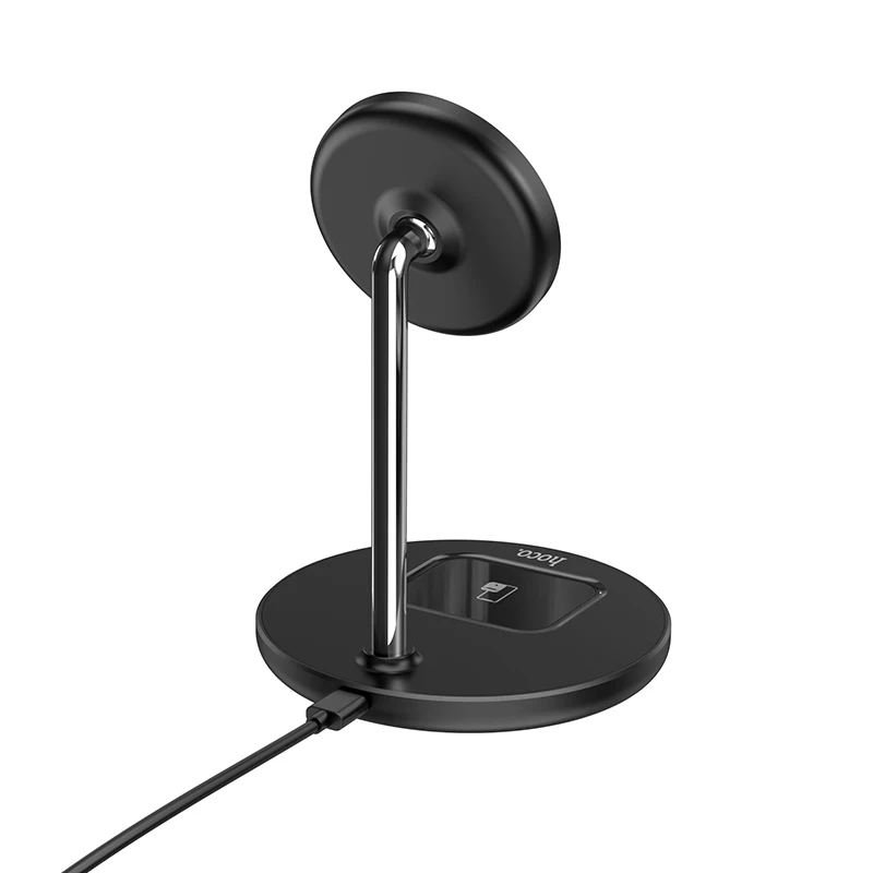 hoco 2in1 15w magnetic wireless charger holder for iphone 12 13 pro max 12 13 mini wireless charging desktop stand fast charging free global shipping