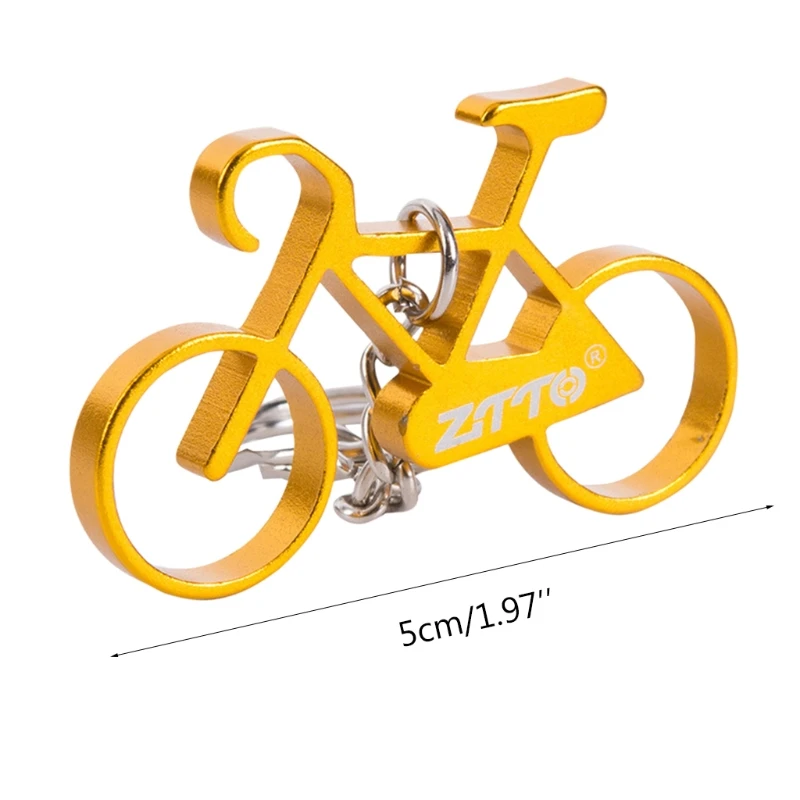 

Mini Bike Key Chains Aluminum Alloy Bicycle Keychain Key Chain Ring for Women Men D5QD