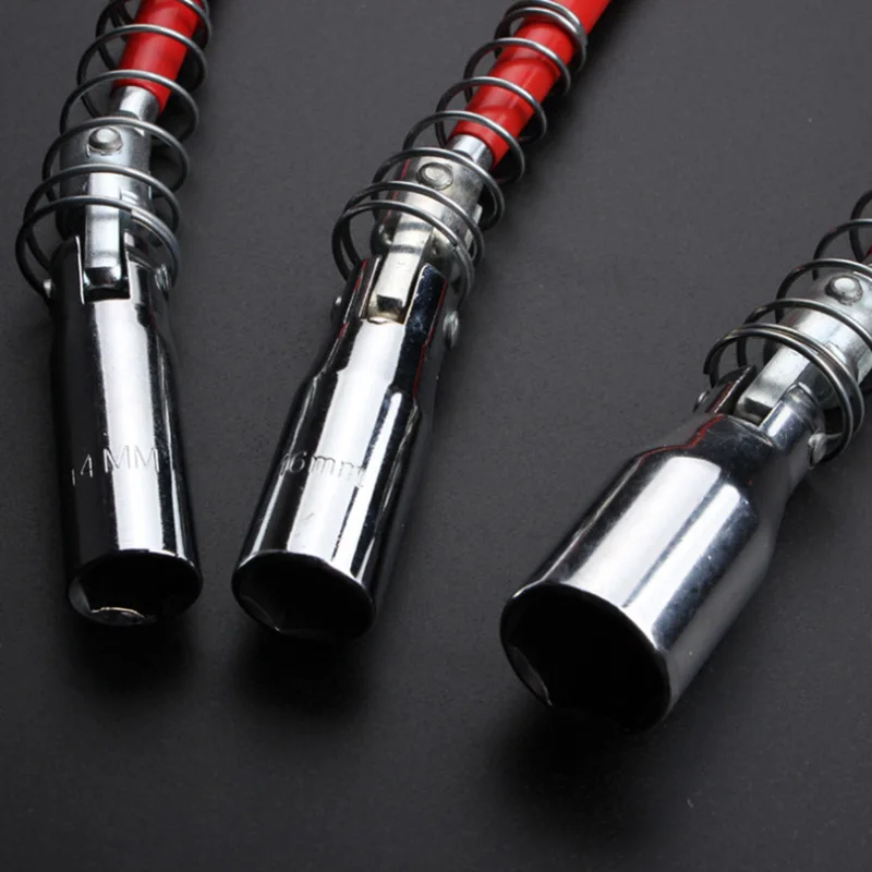 

1 Pcs Flexible Spark Plug Removal Tool Socket Wrench Installation Head T-Bar In Stock