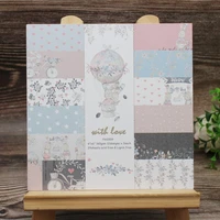 24 sheets with love rabbit leaves series scrapbooking pads paper origami art background paper card making diy scrapbook paper