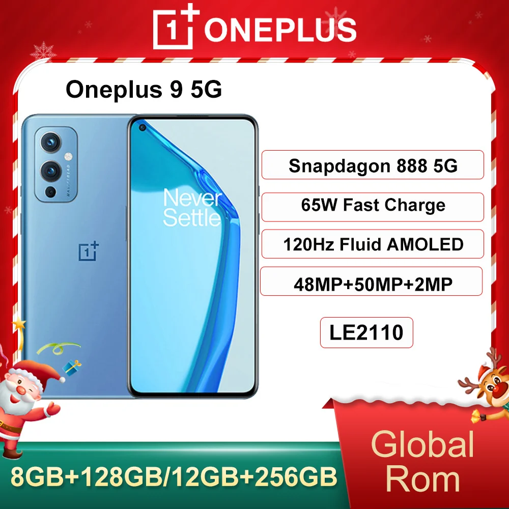 Global rom oneplus 9 5g smartphone snapdragon 888 android 11 6.55 'fluid 4500 mah 120hz fluido amoled nfc oneplus9 telefone móvel (0)