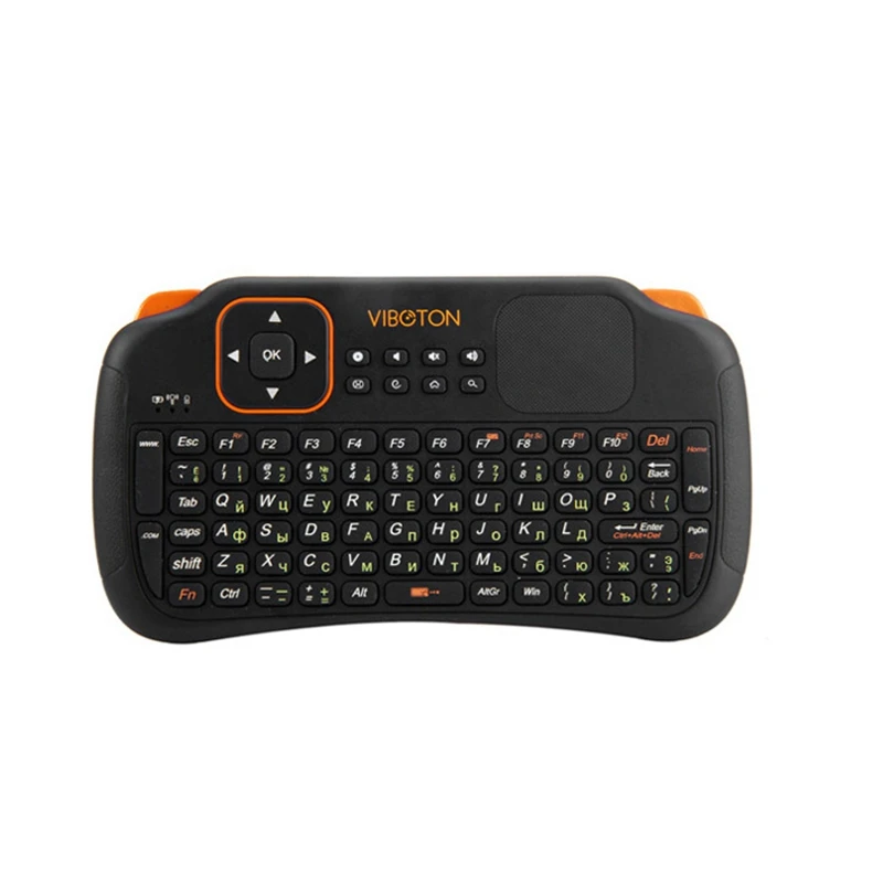Беспроводная клавиатура Viboton S1 2 4 ГГц пульт дистанционного управления Air Mouse с