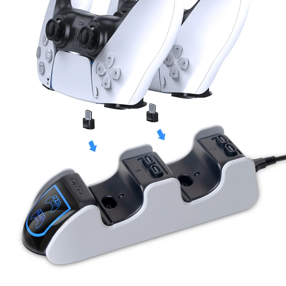 

Oivo new for ps5 handle base charging for ps5 wireless handle contact type double charging base for ps5 game handle accessories