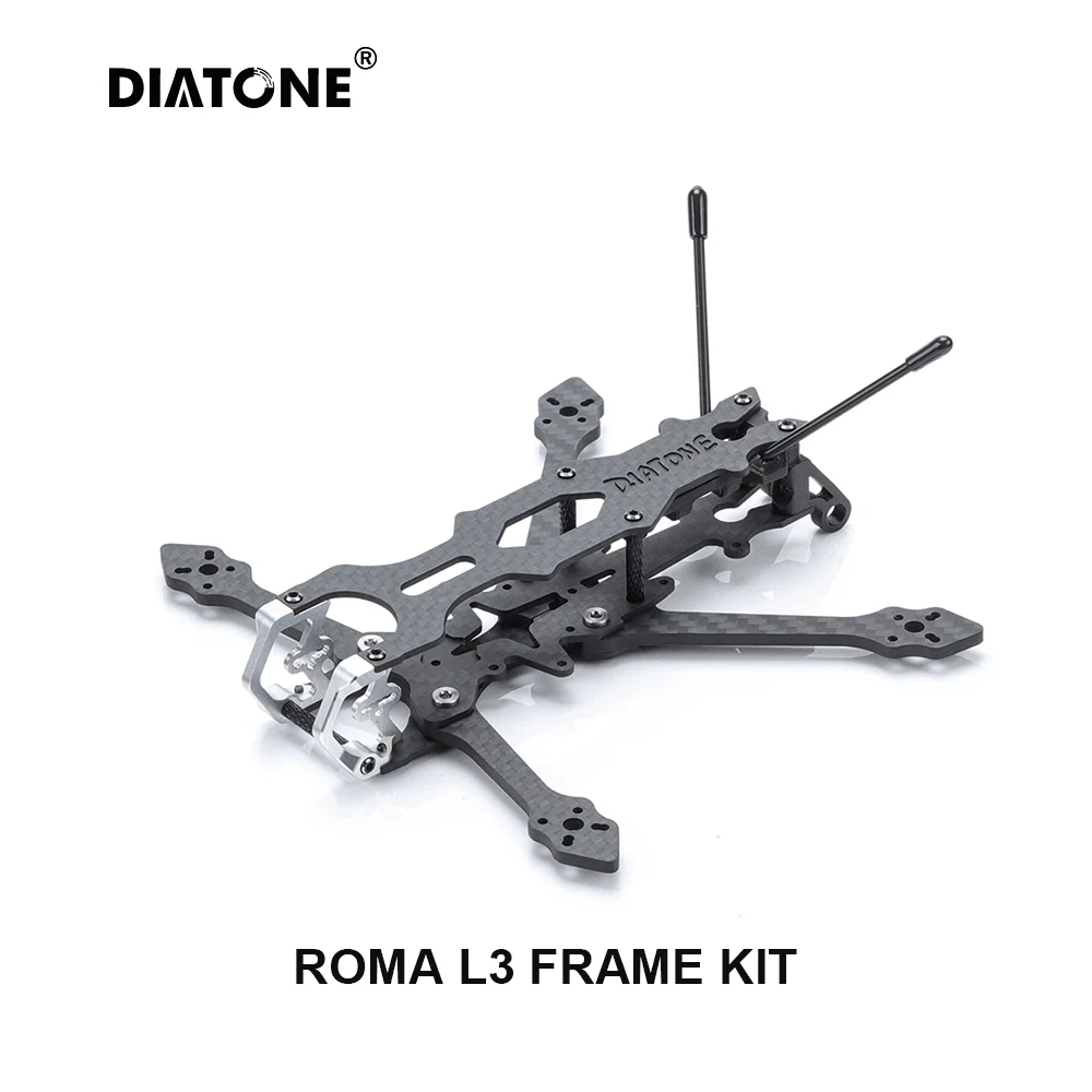 Фото Сменные детали для дрона DIATONE ROMA L3 147 мм 3 дюйма T300 3K из углеродного волокна 7075, комплект оправы 3 мм, рычаг для FPV Racing 3S 4S №2