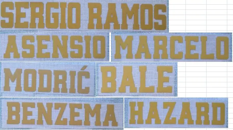 19-20 домашний бейдж Бензема АСЕНСИО азенсио Серджио RAMOS MARCELO MODRIC накладной значок |