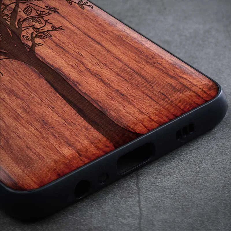 Wood Case For Xiaomi Redmi Note 8 7 Pro K20 100% Natural Wooden TPU Phone Mi 9 SE Lite Mix 2 2S 3 Cases |
