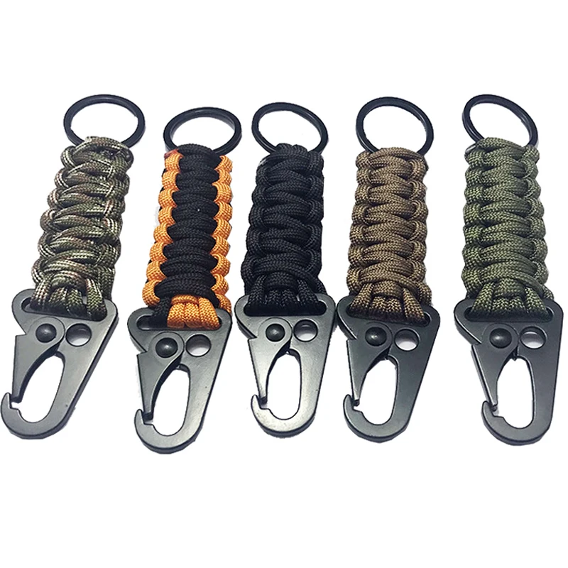 Набор для выживания на природе военный шнур с карабином брелок цепочка кольцо