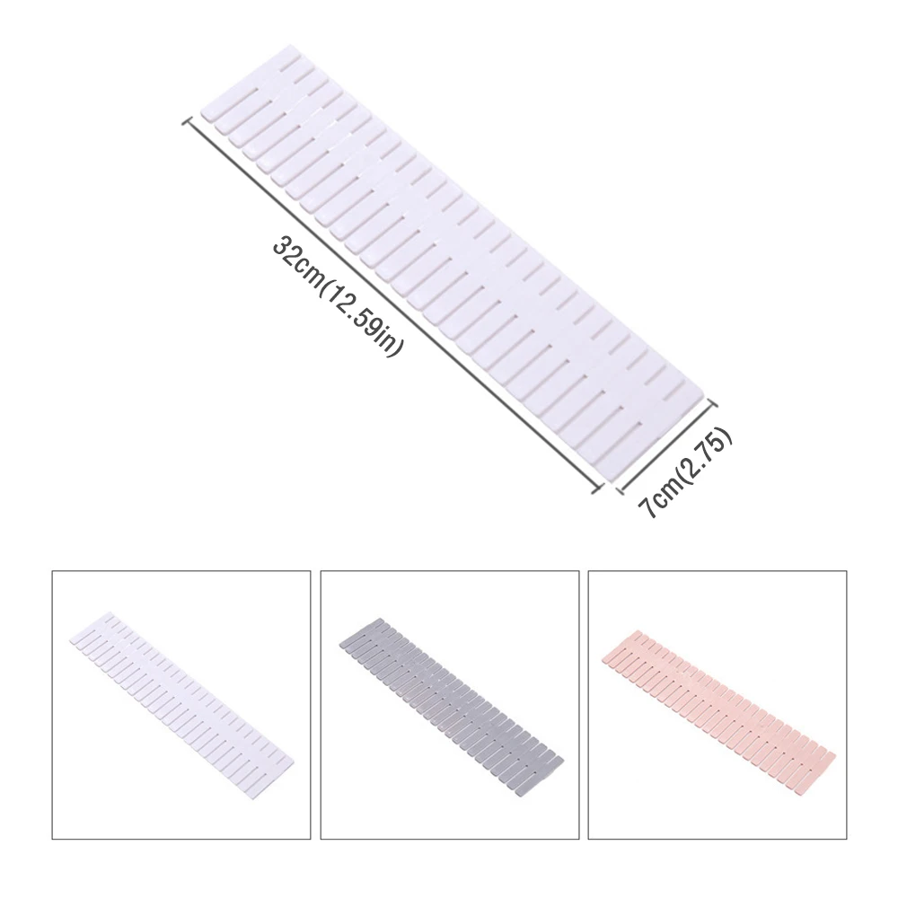 

4pcs/lot Drawer Divider Adjustable Plastic Free Combination Partition Storage Shelves Organizer Underwear Socks Clapboard