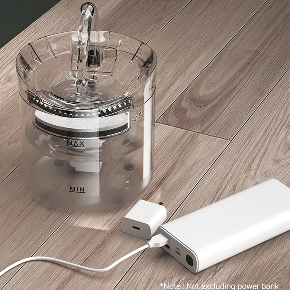 Автоматический фонтан для воды кошек с краном дозатор собак прозрачным фильтром