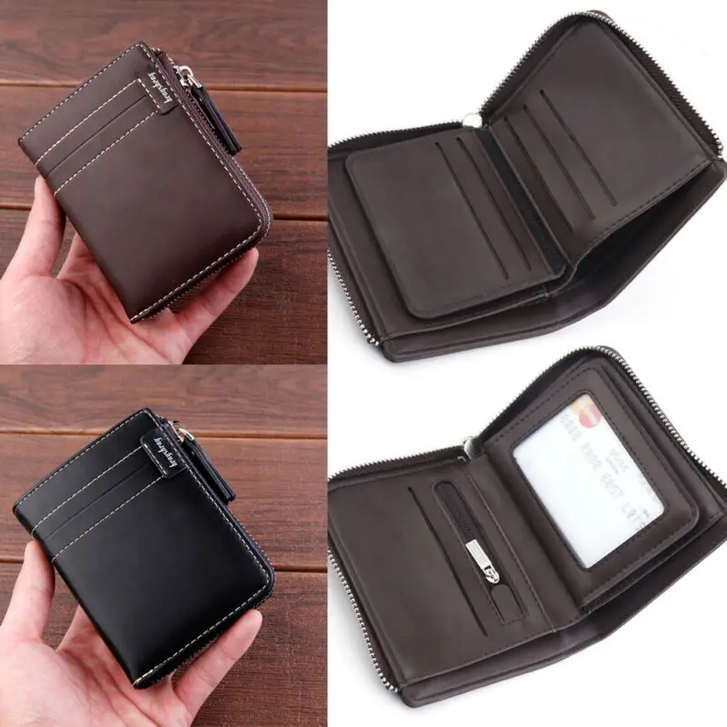 Новый мужской кошелек 2020 изготовлен из искусственной кожи короткий зажим для