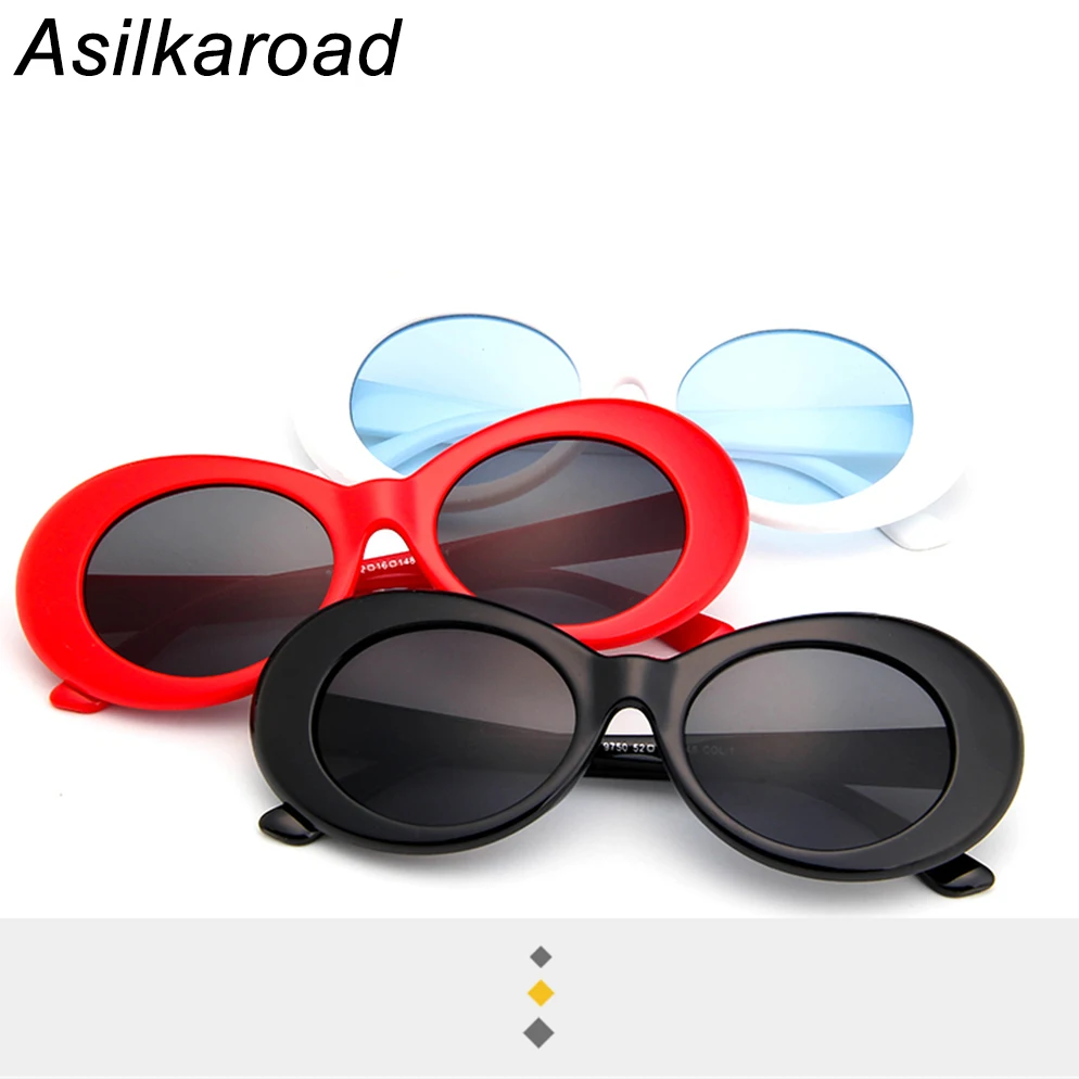 Women 's Oval Sunglasses for Men and Girl UV400 Eyewear Plastic Acrylic 50mm Adult Asilkaroad 52mm | Аксессуары для одежды