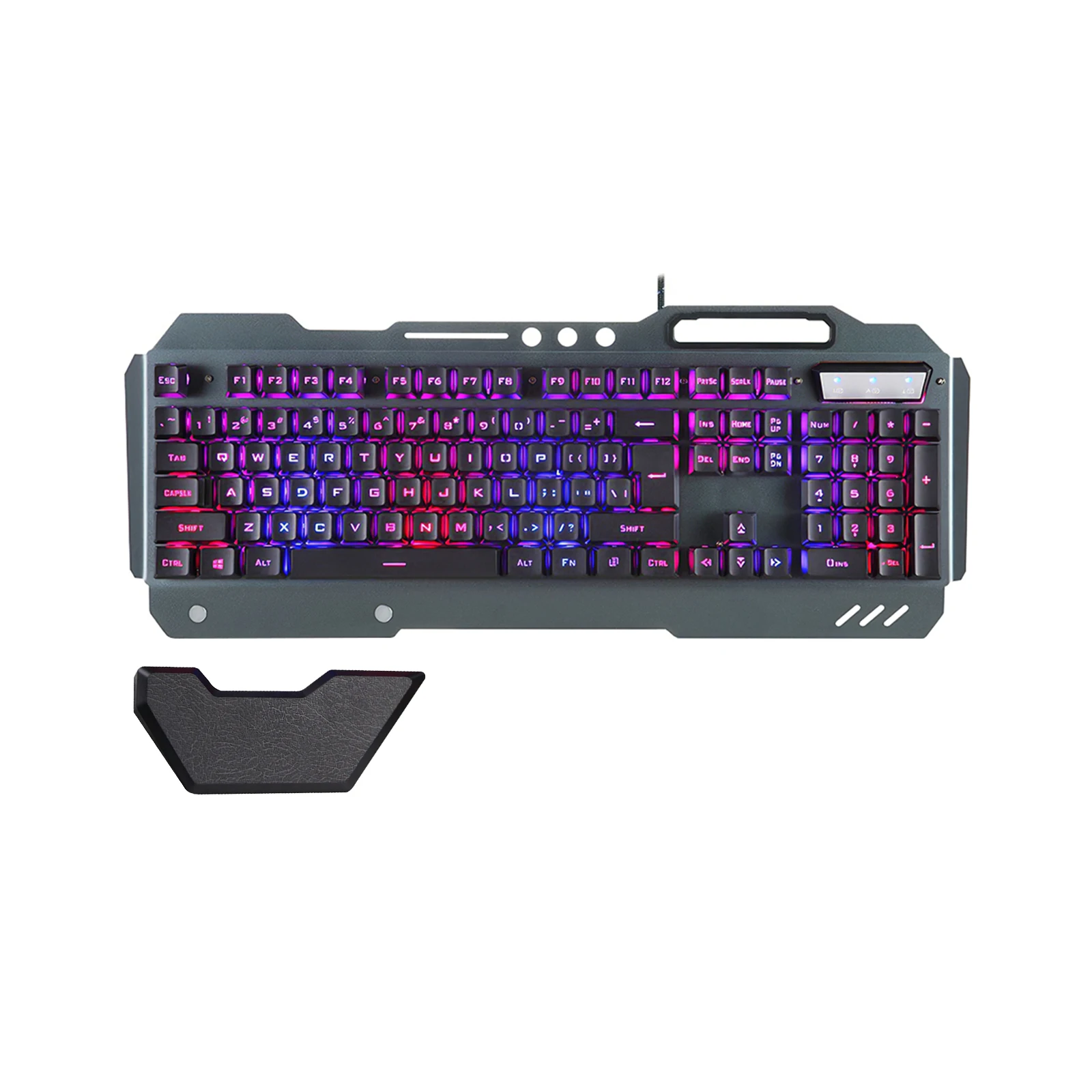 

Игровая клавиатура, проводная клавиатура с подсветкой RGB, Механическая игровая клавиатура с защитой от фиктивных нажатий для настольного П...