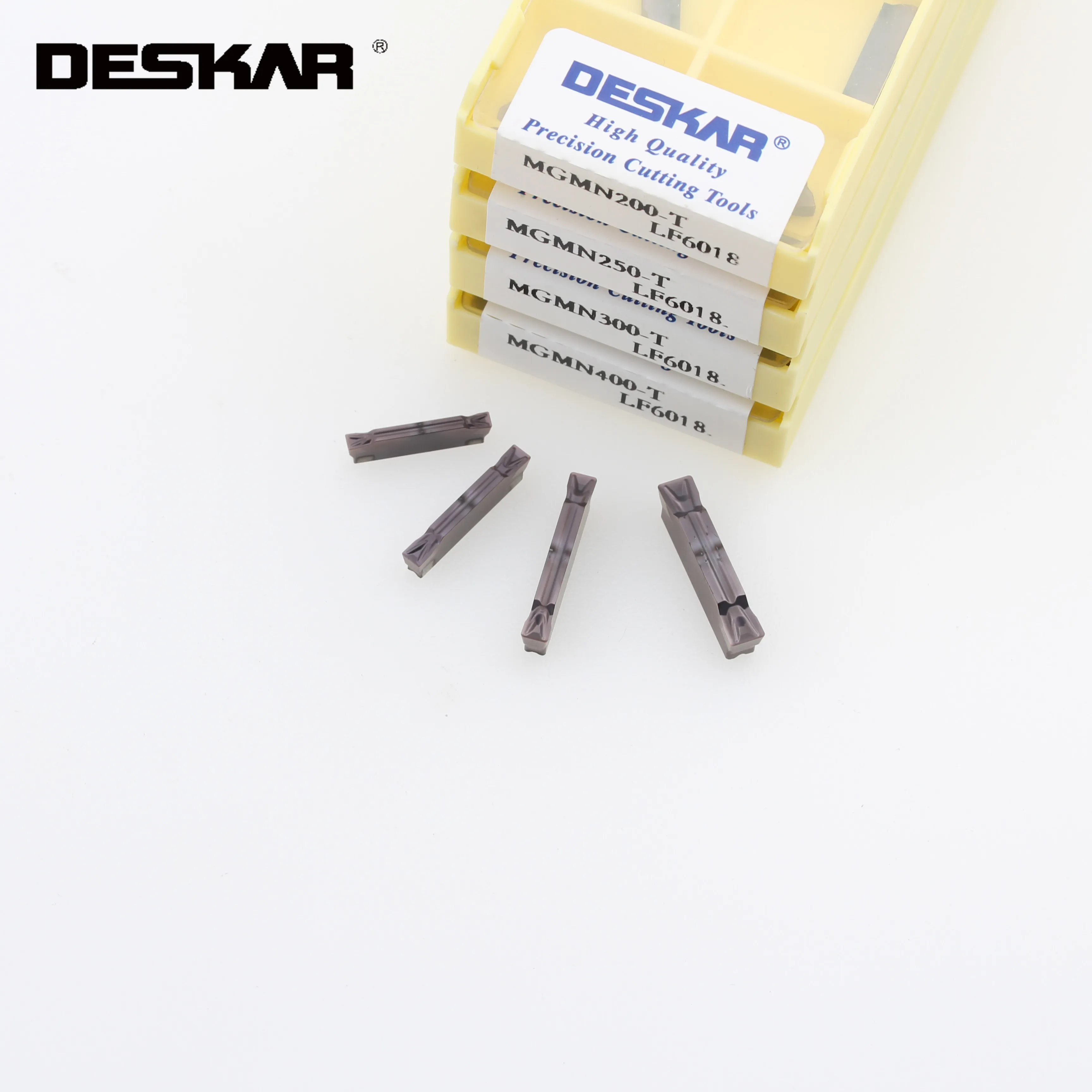 DESKAR-torno ranurado de acero inoxidable, MGMN200-G, LF6018, 300-T, 300-H, 400-T, 400-H, 500-M, LF6018, CNC