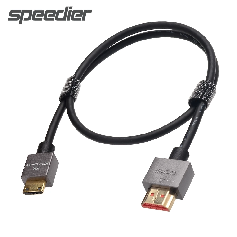 

8K ультра тонкий мини hdmi-кабель 2,1 Гибкий тонкий C Тип, совместимому с HDMI шнур 48 Гбит/с HD 7680*4320P/2160P/1440P/1080P/720P