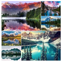 diamond paintings embroidery natural landscape diy 5d full drill mosaic cross stitch kits rhinestone art picture home decor gift