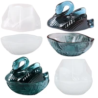 epoxy mold swan storage box silicone mold for diy crafts resin jewelry making home decoration