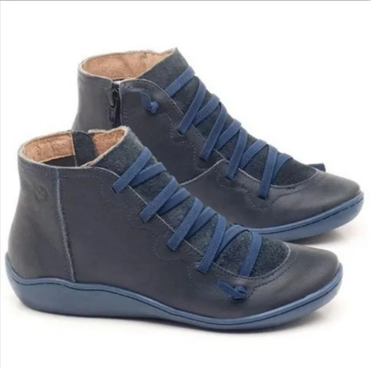 Fujin/женские ботильоны из мягкой кожи высокого качества Женские ботинки без