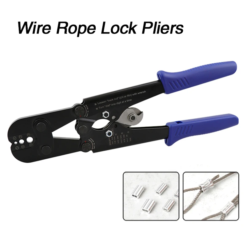 Wire Rope Crimping Hand Swage Tool For Swaging Copper And Aluminum Oval Sleeves Crimping Pliers And Stop Sleeves From 1.58-3.5mm