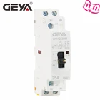 Контактор переменного тока GEYA 2P 16A 20A 25A 2NC или 2NO 220 В с ручным управлением, бытовой контактор Din-рейки, бесплатная доставка